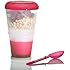 M&uuml;slibecher-2-go M&uuml;sli Reise Becher mit isoliertem Milchk&uuml;hlfach & L&ouml;ffel 2-go f&uuml;r unterwegs