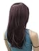 (NEW) WIG PERRUQUE LONG NATURAL PURPLISH DARK BROWN WITH A HINT OF RED HAIR, IN GREAT REALISTIC CUT. (Style ESME)