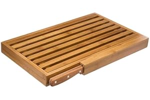 Paris Prix Five Simply Smart - Set Planche à Pain & Couteau Bambou 44cm Naturel