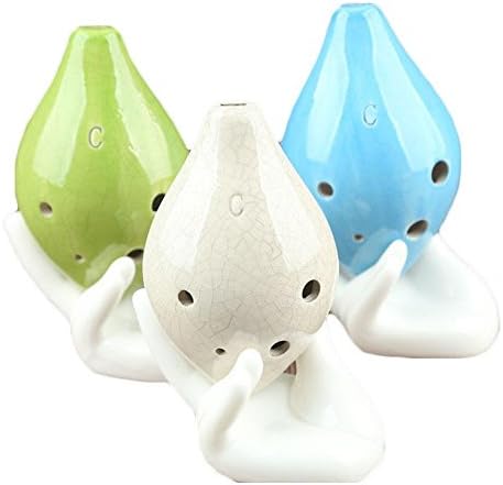 Pottery flute Six-hole midrange C tune Pure sound School teaching products , 9.5cmx6.5cmx4.5cm