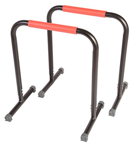 SportPlus Fitness Rack Pro, Höhe 70 cm, für Dips, Beinlifts, Liegestütze und mehr, Benutzergewicht bis 120 kg, Sicherheit geprüft nach EN ISO 20957-1, EN 957 - 8