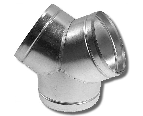 Y-Stück Lüftung Verbinder Ø 80 100 125 150 mm Verzinkt für Alu-Flex-Rohr YRS.90 (100 mm)