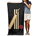 Produktbild jingqi Multi-Purpose Beach Towel Crickets and Cricket Bat Polyester Family Bathroom,Hotel,Swimming Pool,Gym Quick Dry Strong Water Absorption,Eco-Friendly 31.5X51.2 Inch