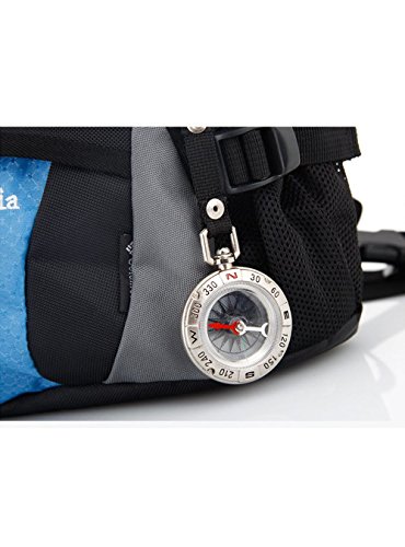 mmy- Kompass nostalgisch Compass Tasche-Zirkel tragbar für Reise Außen Outdoor Navigation Camp Wandern Guide D-Tool survie-argent - 9