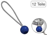 elastisches Gummi MS-Warenvertrieb 12 Stück Spanngummi mit Kugel 160 x 28 x 3,5 mm