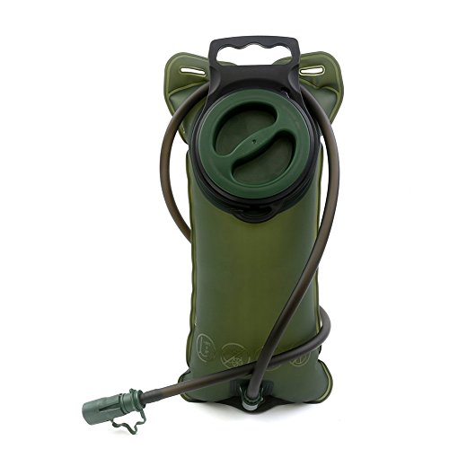 Trinkblase 2 Liter IntiPal - Trinkbeutel Wassertank Wasserbeutel für Rucksack Camping Jogen Trekking o.a. Outdoor-Aktivität