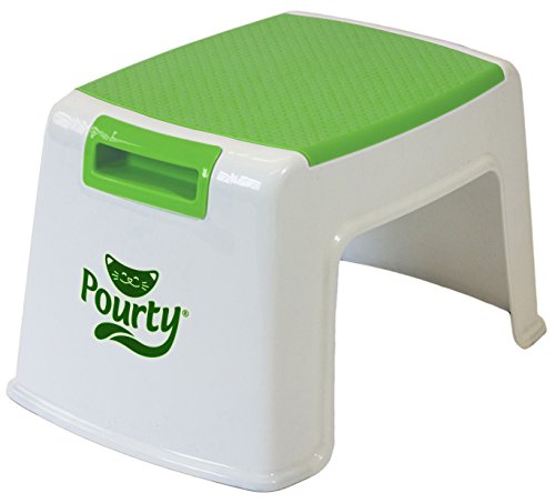 Pourty Up Step Stool (White/Green)