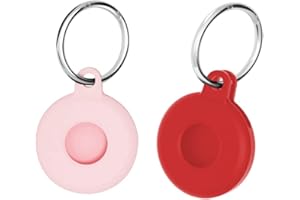 Zcooooool 2 uds Funda airtag Protectora de Silicona Gruesa para Apple Airtags, Llavero Airtag, Airtag Llavero