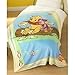 Official Kids Disney Winnie the Pooh Printed Fleece Blanket (130x180 cms)