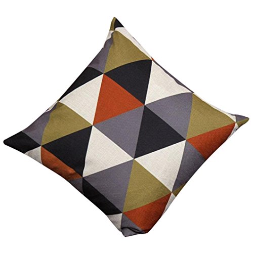 Quaan Neu Geometrisch Kissen Abdeckungen Dekorative Zuhause Dekor Baumwolle Leinen- Personalisiert Auto Bett Sofa Café Bibliothek Buchhandlung Party Warm gemütlich Geschenk Kissen