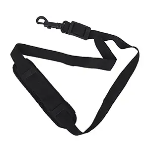 SUPVOX Saxophone Neck Strap Adjustable Soft Sax Strap with Spring Hook for Alto Sax Tenor Clarinet Baritone Soprano Horn (Black)