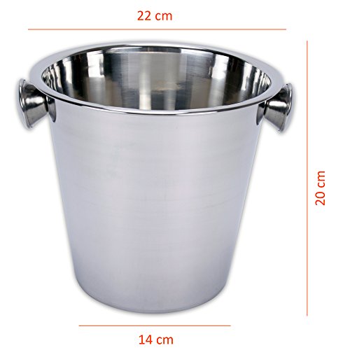 Flaschenkühler, Sektkübel „James“ mit Tischhalterung im SET - 3