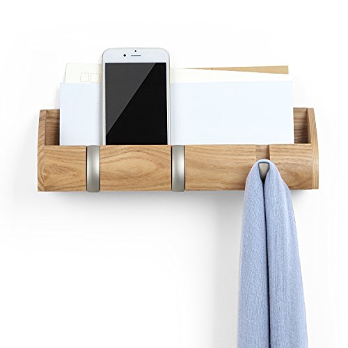 Umbra 1004250-390 Cubby Mini-Aufbewahrung, Holz, natur, 27,62 x 5,71 x 7,62 cm