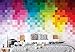 Price comparison product image Rainbow Pattern Pixel - Photo Wallpaper - Wall Mural - EasyInstall Paper - Giant Wall Poster - XXL - 312cm x 219cm - EasyInstall Paper - 3 Pieces