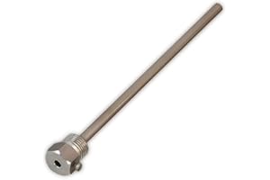 iOVEO 420TH00040 - Thermowell 400 mm - Sensor well stainless steel V4A, G 1/2 inch, installation length 400 mm for temperature sensor 6 mm, heating up to 600 °C