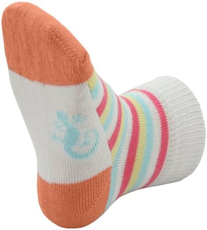 Little Grippers Cream Mix Stripe Baby Socks (6-12 Months) with Stay On Technology