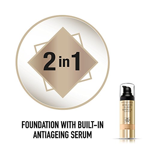 Max Factor Ageless Elixir 2 in 1 Foundation + Serum 75 Golden, 1er Pack (1 x 30 ml) - 3