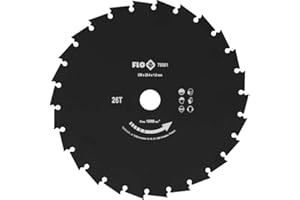 YATO Flo - Lama di estirpazione per decespugliatore, diametro 250 mm (25 cm), attacco 25,4 mm, 26 denti, in acciaio al carbonio solido, stabile e durevole, decespugliatore tagliaerba tagliaerba tagliente