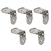 Produktbild ounona 5 x 50 x 50 x 3 mm 90 Grad Metall rechtwinklig Bracket Bodenträger Edelstahl Corner Brace mit 30 Stück Schrauben