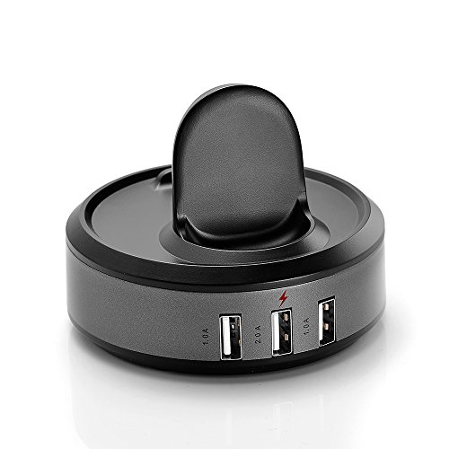 Loveblue für Samsung Gear S3 Wireless Ladegerät Stand, Ladestation Dock Cradle mit 3-Port USB Kabel für Samsung Gear S3 Smart Watch Zubehör / Samsung Gear S3 Frontier / S3 Classic Gear S2 / S2 Classic Moto 360 2nd Gen Moto 360 Sport - 3