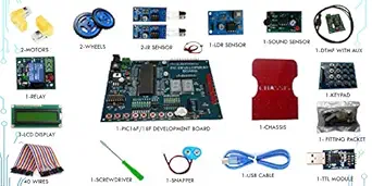 Embeddinator's PIC Microcontroller Development Advance DIY Kit (PIC16Fxx Board + Other Interfacing Module)