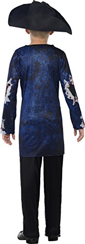 Smiffys Children's Jolly Rotten Pirate Boy, Top, Trousers and Hat, Serious Fun, Colour:Multi-coloured, Size:Small, 44318S