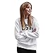 Produktbild ABsoar Sweatshirt Damen USA Drucken Pullover Langarmshirt Oberteile Lässiges Tops Bluse Streewear Sportshirt Strickpullover