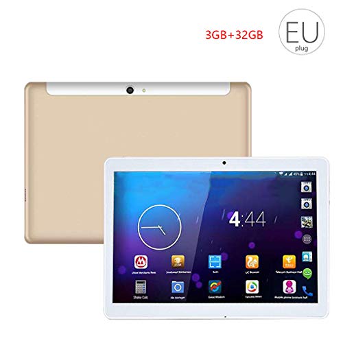 Floridivy Ersatz für Android 7.1 10-Zoll-Tablet 1920x1200 Android Dual-Kamera-Tablette Mutlti HD-Bildschirm Octa-Core-Kamera WiFi Dual-Kamera PC-EU-Stecker Localgold3