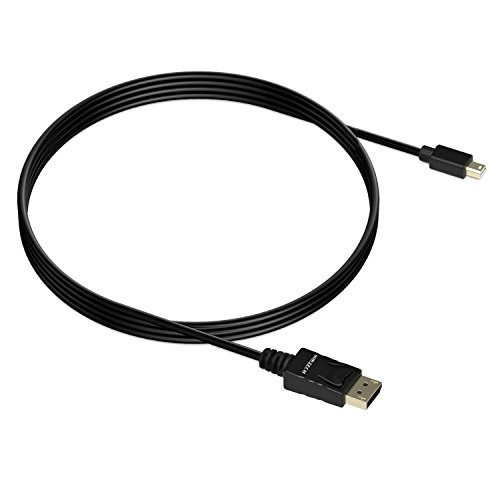 Mini DP auf DP Kabel, SOWTECH 1.8m Vergoldet MiniDP (Mini DisplayPort) zu DP (DisplayPort) Kabel Cable 4K Auflösung Bereit (1.8m, Schwarz) - 6