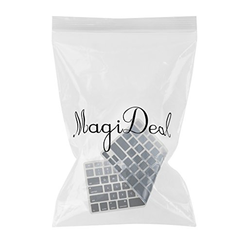 MagiDeal Tastatur Schutz Silikon Englisch Keyboard Abdeckung QWERTY für Macbook Pro Air 13/15/17 – Grau - 2