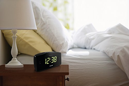 Philips AJ3400 Wake-Up Alarm Clock with Radio for Bedside or Kitchen, Big Display, Dual Alarm, Brightness Setup, Battery… - Image 3