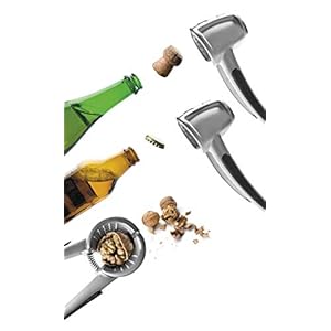 LACOR Zinc Alloy Nutcracker/Bottle Opener, Silver