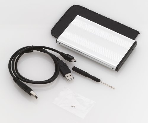 deleyCON USB-Gehäuse, extern – USB 2.0 – Silber 2,5 zoll - 5