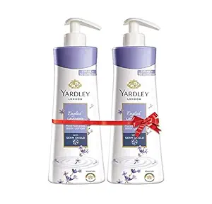 Yardley London English Lavender Moisturizing Body Lotion, Germ shield, 400ml [350ml +50ml free] (Pack of 2)