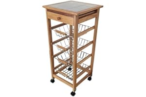 MEYVASER.COM ECOMMERCE COMPANY Mueble Gestion Verdulero frutero Cocina 37x37x85 cm Lisboa 2 Miel