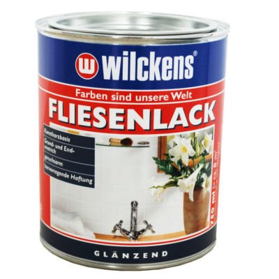 3 Dosen FLIESENLACK inkl. FARBROLLER WILCKENS weiß für 24 qm