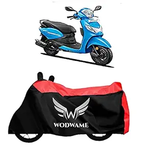 DARROR Hero Pleasure Scooty Body Cover 100% Water Resistant P(Red Strip)