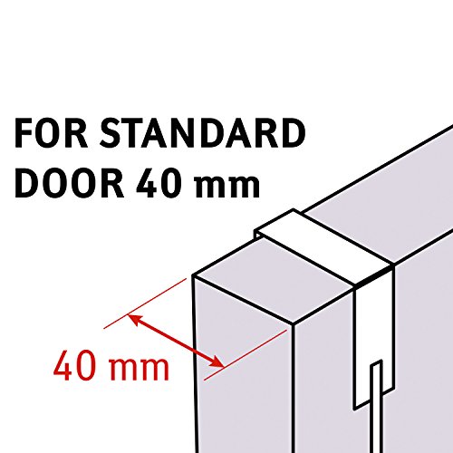 ArtMoon Easy Garderobenleiste Tür mit 6 Doppelhaken Stahl verchromt 47X27X5.6cm - 3