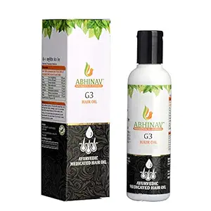 Abhinav G3 Hair Oil Reduces Hair fall & Greying of hair - Pack of 2