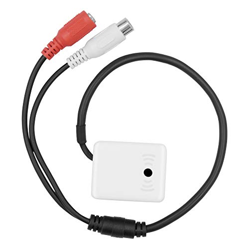 HUACAM HAS04 Welleneinsatz Audio Externer Amplified Mikrofon für Überwachungskamera, Ein 12 V Stromleitungen, Ein Mikrofon Linie, Eine GND Linie