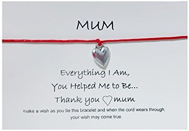 Best Friend/Sisters/Birthday/MUM Wish Bracelet Tibetan Charm Personalised Gift[MUM,White]