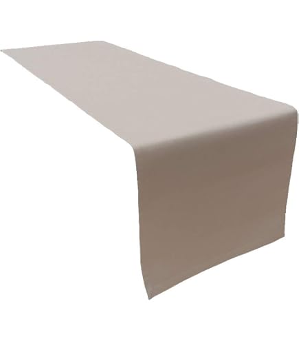 Encasa XO Runner Da Tavola Dimensioni 32x183 Cm | Tessuto In Tela Di Cotone | Tinta Unita Profondo Rosso Intenso | Lavabile In Lavatrice E Resistente - 2