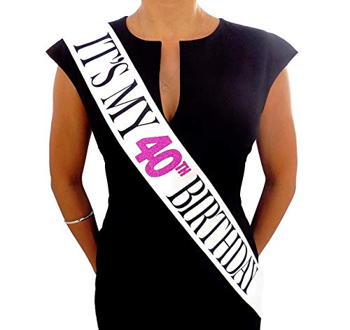 Sterling James Co. Fascia Glitter Bianco e Rosa 