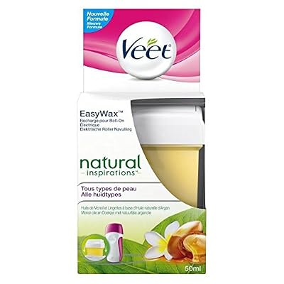 Veet - Epilation Recharge pour EasyWax Bras et Jambes Huile de Monoï 50 ml