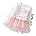 Produktbild Hirolan Herbst Kinder Mädchen Party Spitze Tutu Prinzessin Kleid Säugling Baby Kleider Outfits (100cm, Rosa)