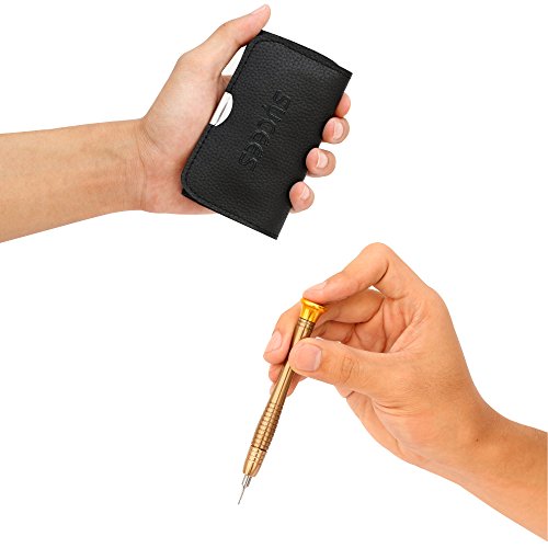 SYCEES Gehärtet Mini Schraubendreher Set 25-teilig Präzisions Magnetisierbar Wechseleinsätze mit 2 Plektron Reparatur Set für Apple Handy PC Laptop Kamera, Brillen, Uhren iPhone 6 6s plus - 5