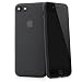 Produktbild iPhone 7 / iPhone 8 Hülle Case - Ultra Slim Schutzhülle "Angusta" in Schwarz Halb Transparente Handyhülle Cover Tasche von QUADOCTA (unterstützt kabelloses Laden Qi)