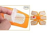 Abs Gel Pads Training Replacement Pads, Esther Beauty Abs Trainer Replacement Gel Sheet Abdominal Toning Belt and EMS Muscle Stimulator Accessories 20pcs Gel Sheet (M)
