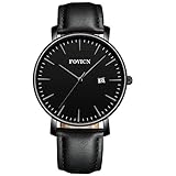 Armbanduhr Herren Uhren Herren Armbanduhr Analog Quarz Leder Datum Business Fashion klassischen Casual Kleid Armbanduhr für männer