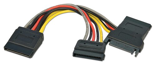 Lindy Splitter-Kabel (SATA; 15 cm)